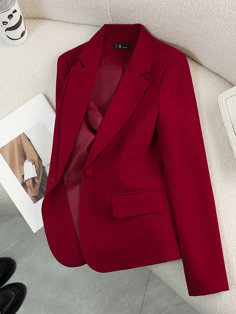 Formal Winter Wear Women Jacket - レディースブレザー 女性用 レッド グリーン ベージュ ブラック