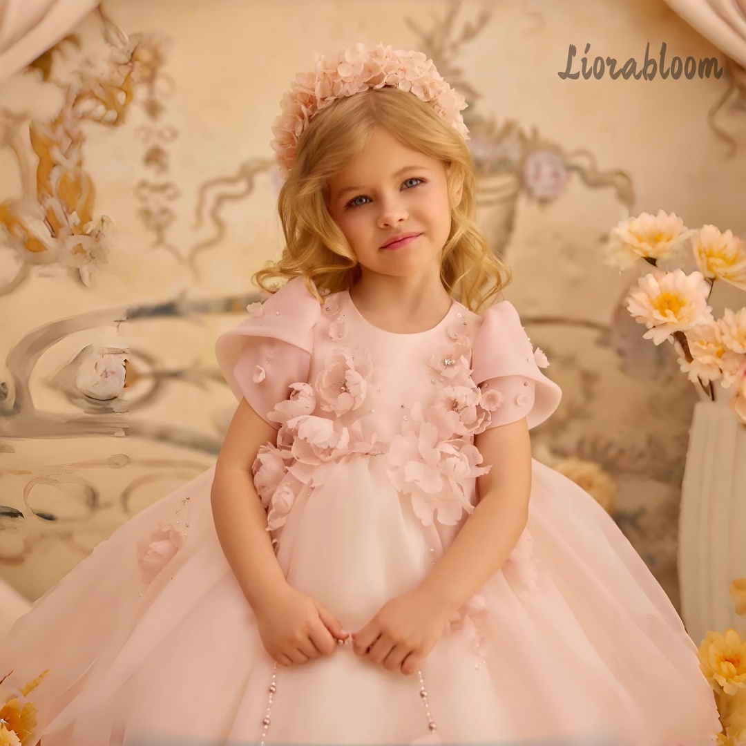 Women'S Formal Wear For Girls - カスタマイズされた女の子用フォーマルウェア、フルスカートのプリンセスガウン、フォーマルフラワーガールの衣装、結婚式のパーティー衣装、ウェディングドレス