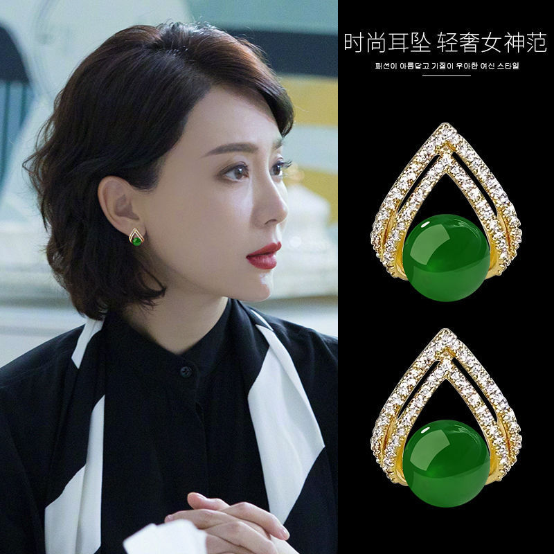 925 シルバー針韓国ファッションワインレッドパールイヤリン - Pearl Earring Stud のレビューと価格
