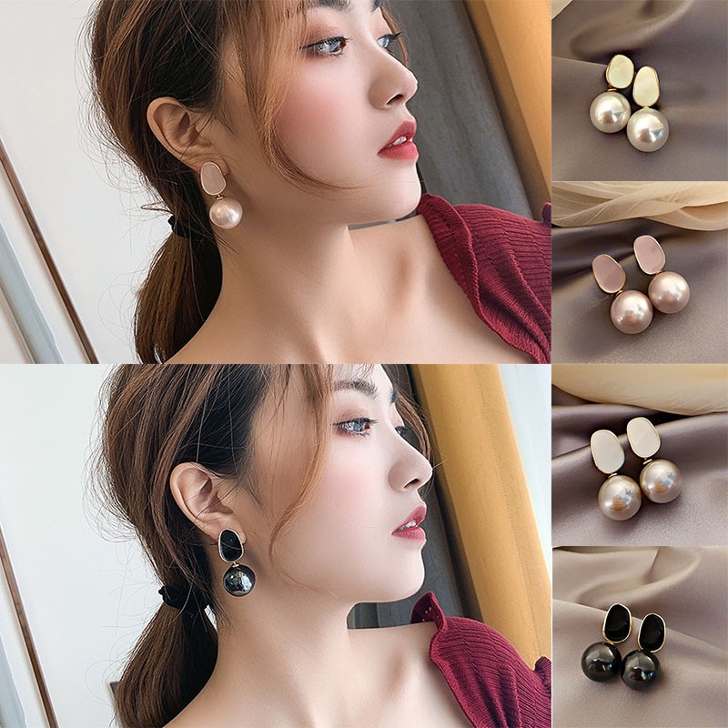 女性のための大きなブランドのイヤリング,女性のための真珠と一 - Pearl Earring Stud のレビューと価格