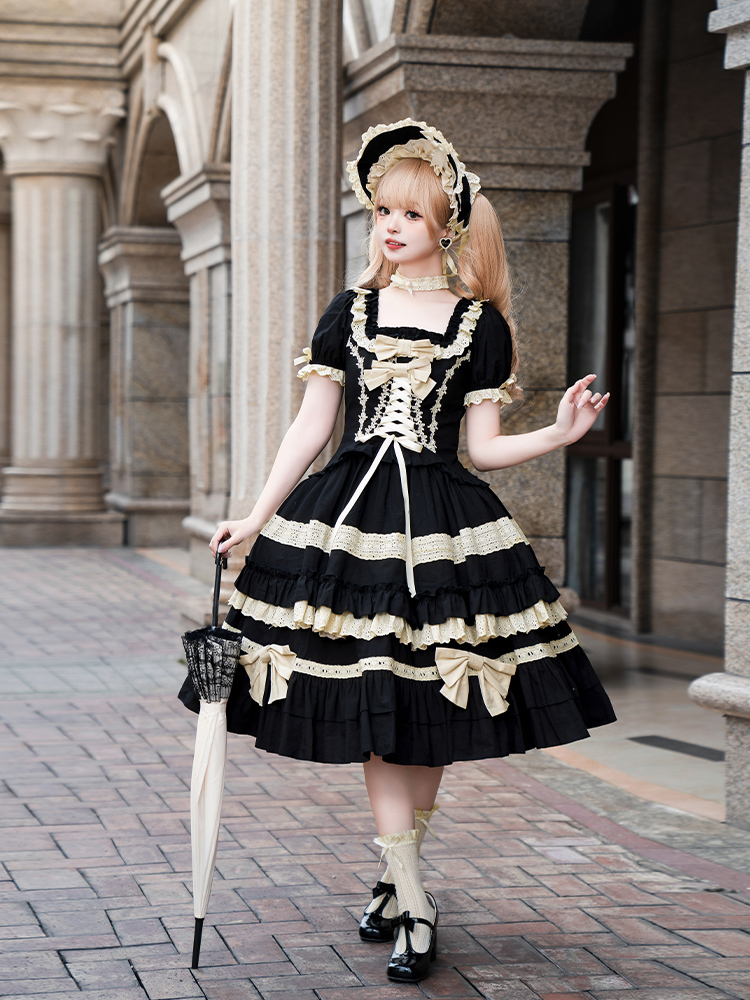 女性用半袖ゴシックロリータサマードレス,エレガントプリンセス - Victorian Women'S Formal Wear のレビューと価格