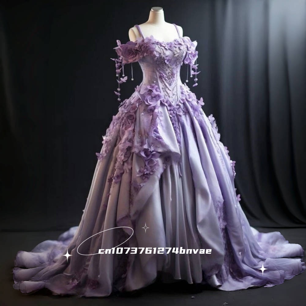 エレガントな花柄ビクトリア朝のウエディングドレスオフショルダ - Victorian Women'S Formal Wear のレビューと価格
