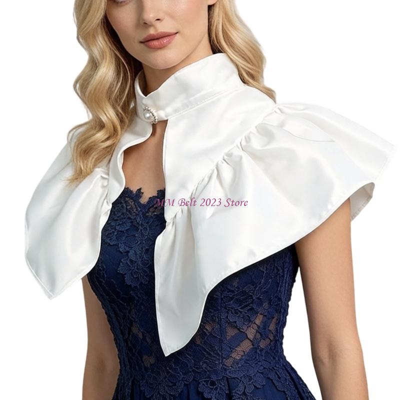 49ME ビクトリア朝の首輪サテンの取り外し可能な首輪フォー - Victorian Women'S Formal Wear のレビューと価格