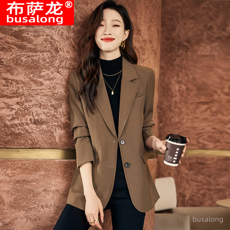 ブレザー ジャケット 秋冬女性長袖プロフェッショナル小さなブ - Formal Winter Wear Women Jacket のレビューと価格