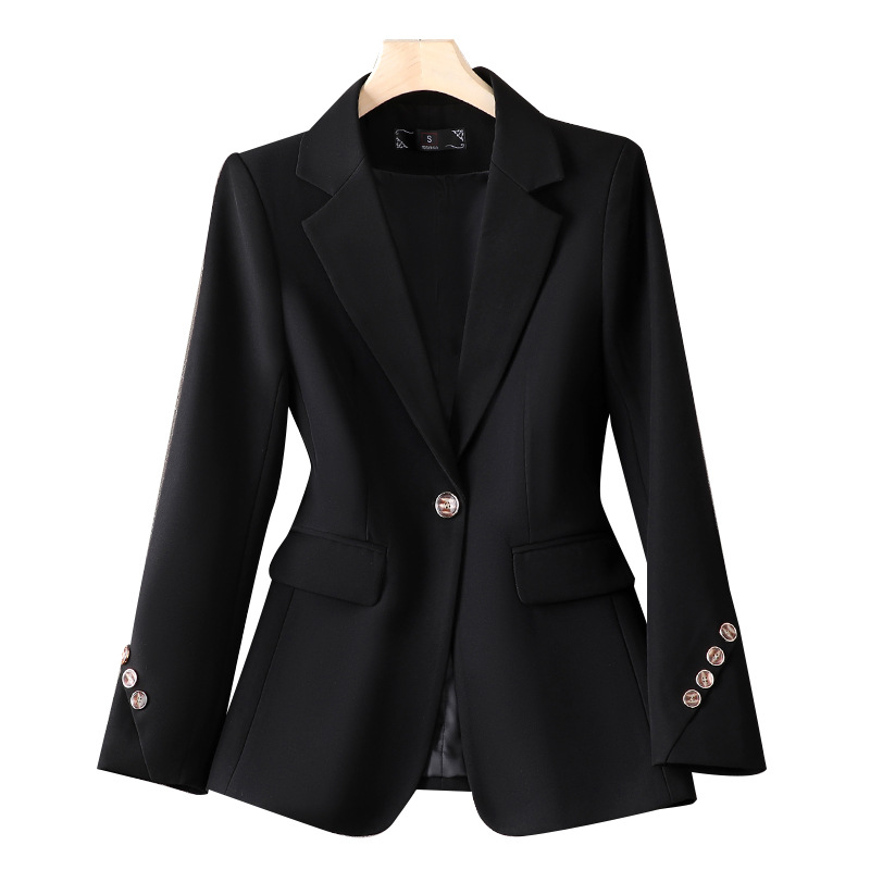 高品質の女性ブレザージャケット女性固体長袖ビジネスワークウェ - Formal Winter Wear Women Jacket のレビューと価格