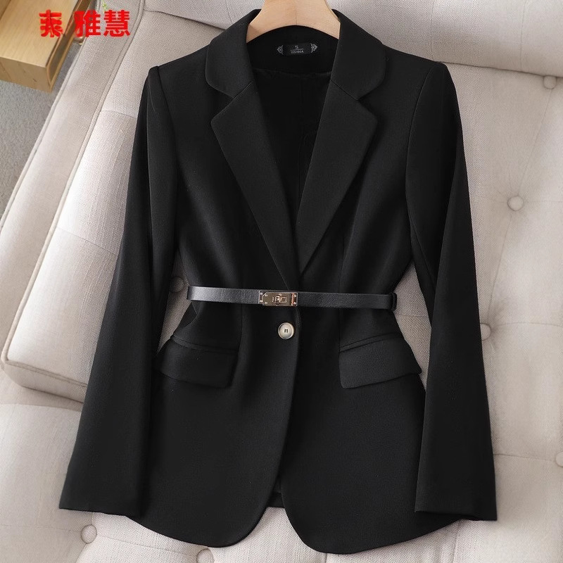 オフィスレディースブレザー女性ジャケット長袖シングルボタン女 - Formal Winter Wear Women Jacket のレビューと価格