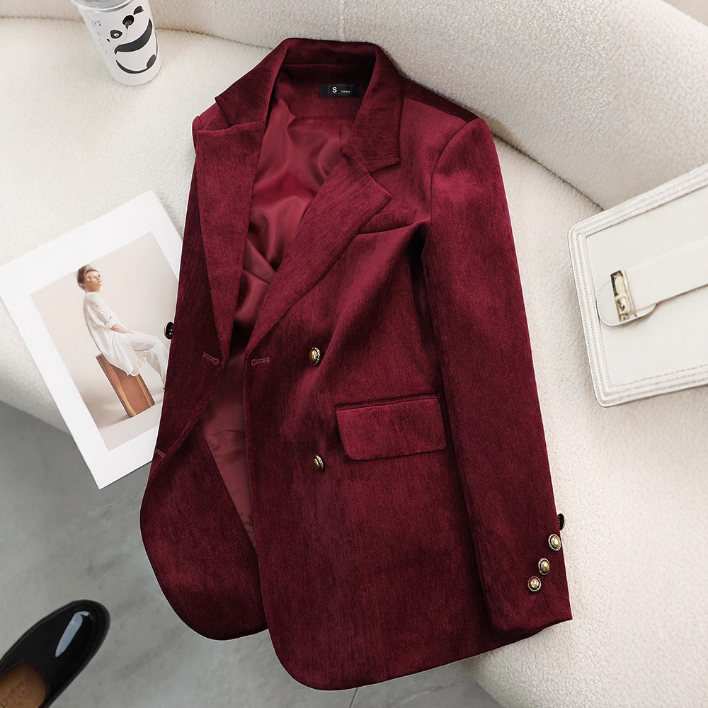 ファッションレディースブレザーコート女性長袖ビジネスワークウ - Formal Winter Wear Women Jacket のレビューと価格