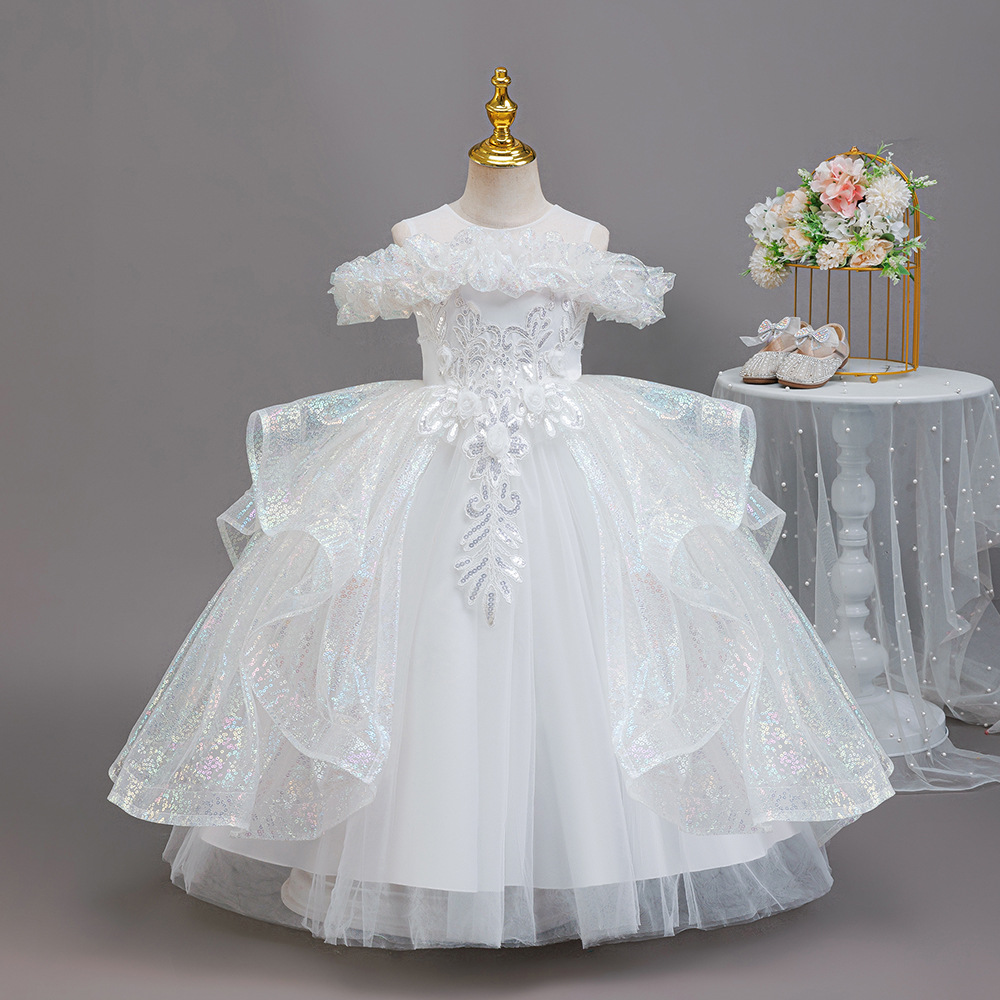 HETISO エレガントなフラワーガールドレス アップリケ  - Women'S Formal Wear For Girls のレビューと価格