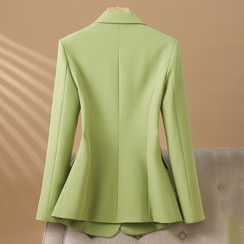ファッション女性ブレザー長袖春秋レディーススリムフォーマルス - Formal Winter Wear Women Jacket のレビューと価格
