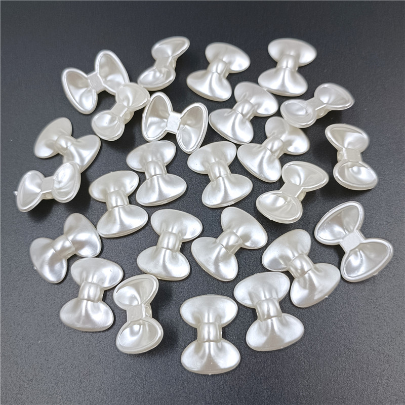 20 ピース/バッグアクリルリボン弓 ABS 模造パールビー - Pearl Earring Stud のレビューと価格