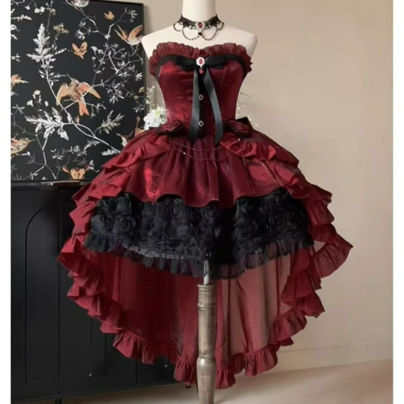 ビクトリア朝の甘いエレガントなロリータドレス女性ヴィンテージ - Victorian Women'S Formal Wear のレビューと価格