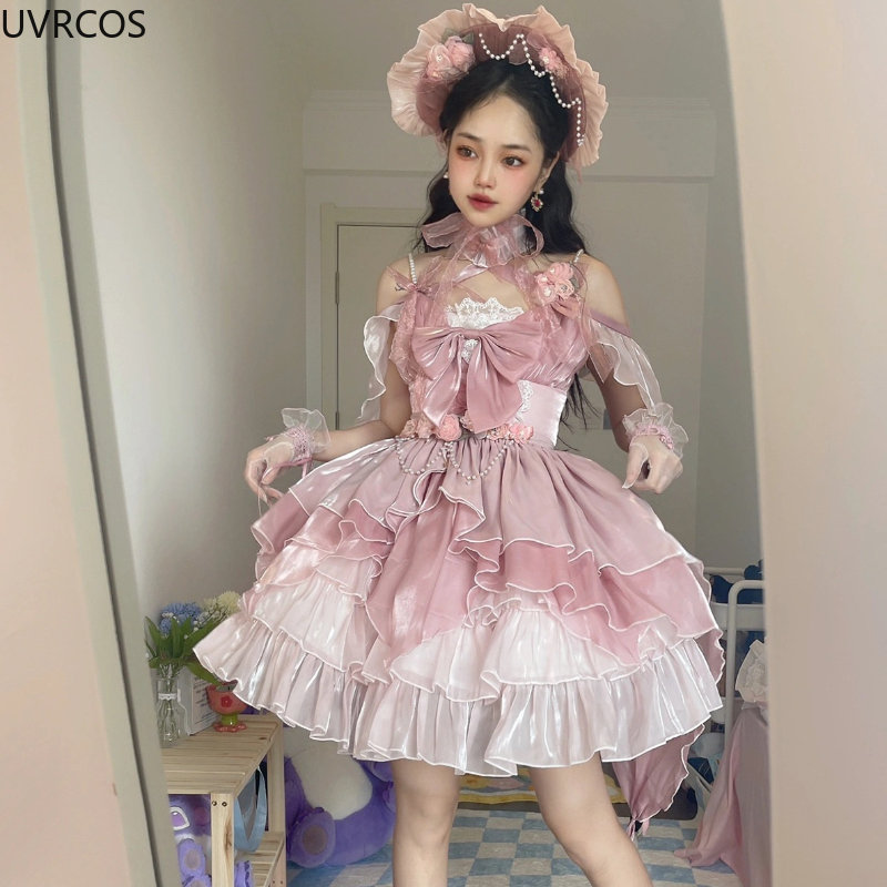 ヴィンテージロリータJskドレス,女性のためのエレガントなレ - Victorian Women'S Formal Wear のレビューと価格