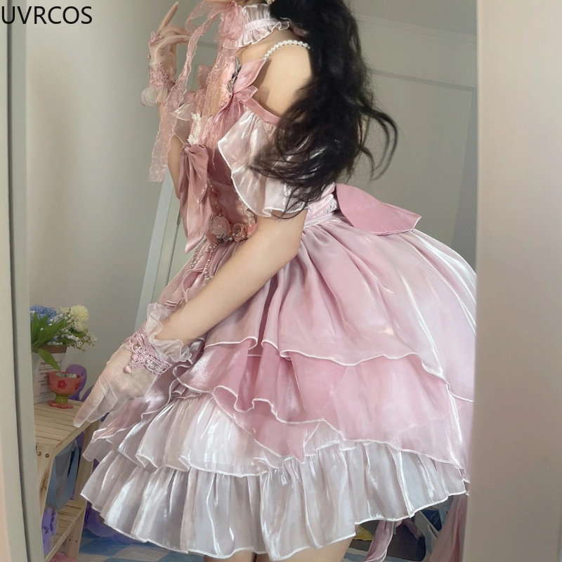 ヴィンテージロリータJskドレス,女性のためのエレガントなレ - Victorian Women'S Formal Wear のレビューと価格